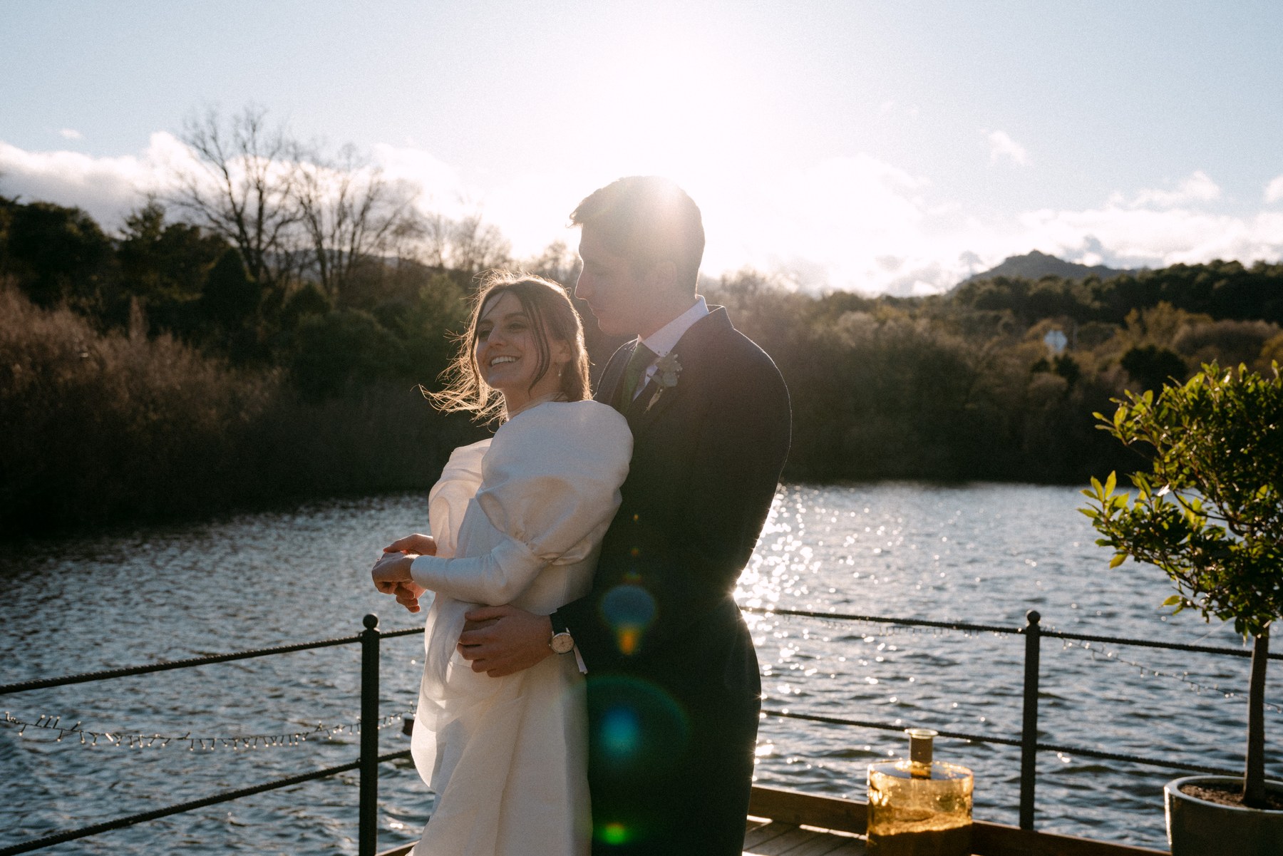 Brindis de los novios con los invitados — boda de Carmen y Carlos en Prados Moros, Sierra de Madrid