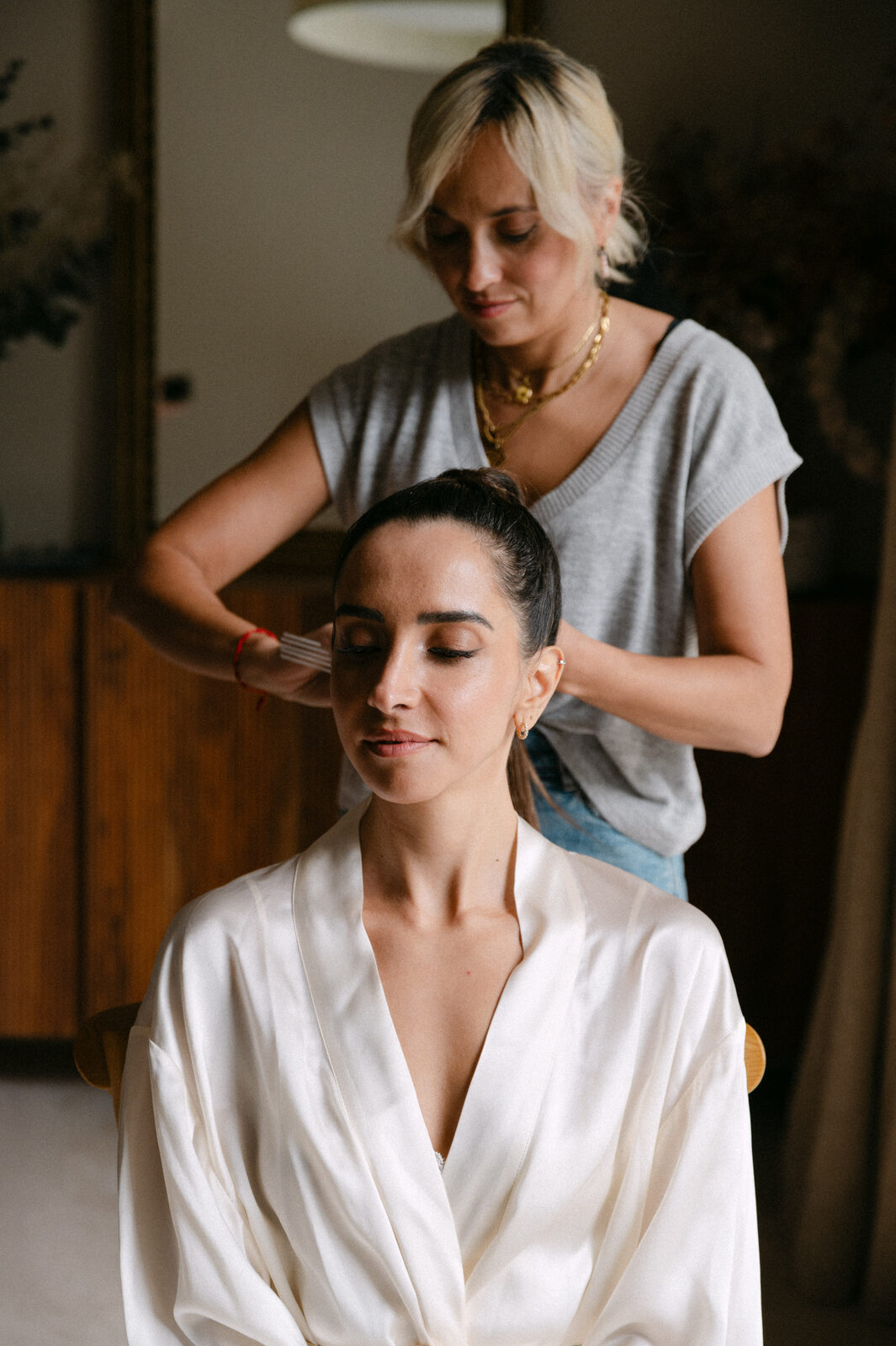 Preparativos de la novia