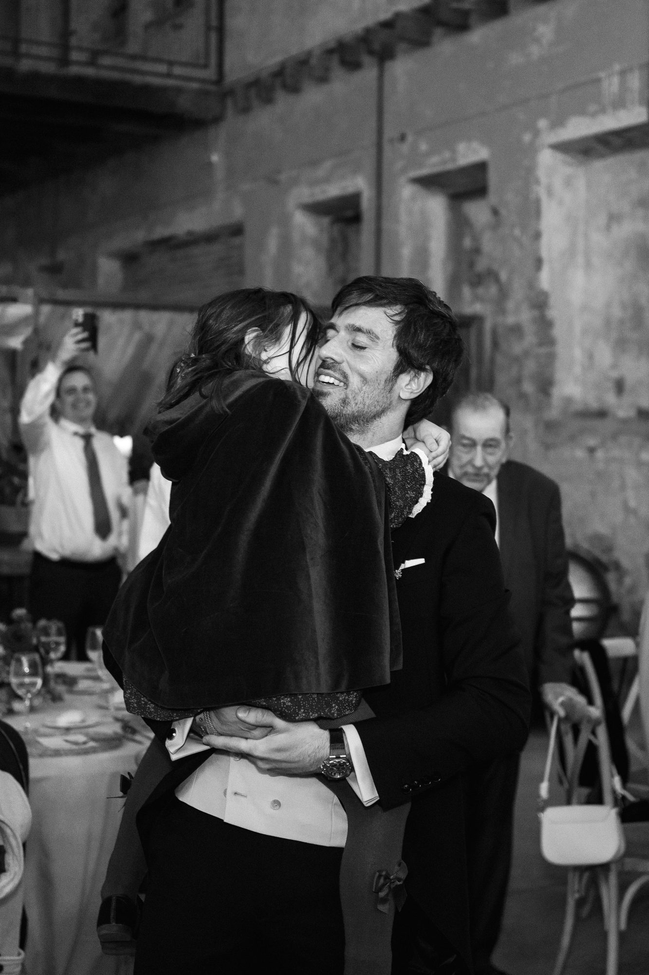 Silvia con su padre
