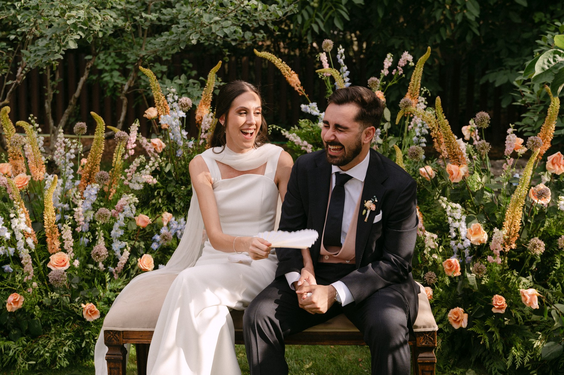 El lugar decorado para el cóctel — boda de Yolanda y Javier en Dehesa de Canónigos, Valladolid