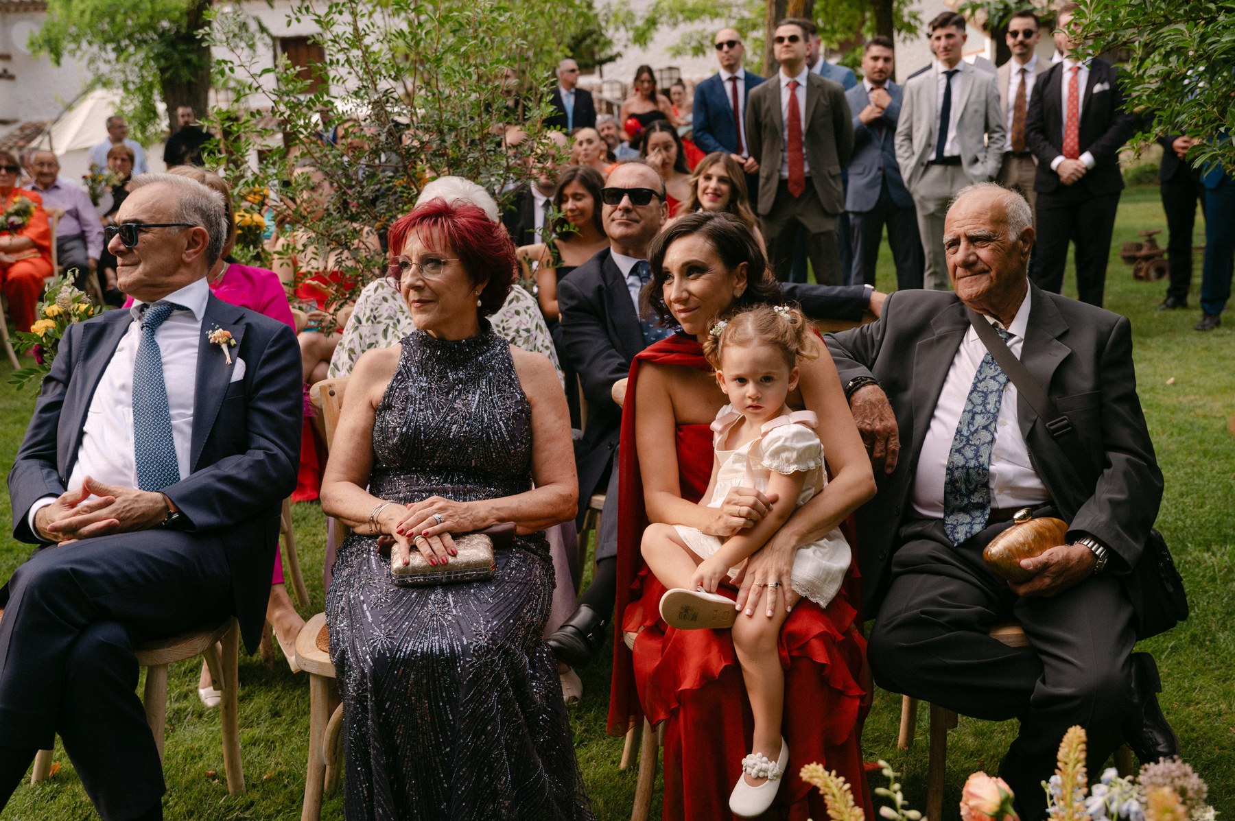 Tarta de boda con velas — boda de Yolanda y Javier en Dehesa de Canónigos, Valladolid